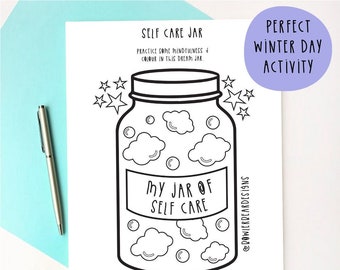 Self Care & Wellbeing Activity pages - Colouring pack - Mindful Activity Sheets - Self Care download