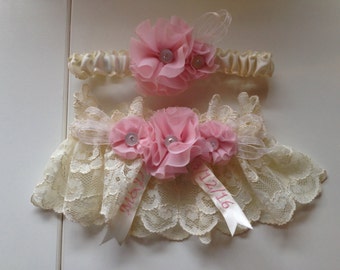 Coordinating Embroidery Add-On to Garter Purchase