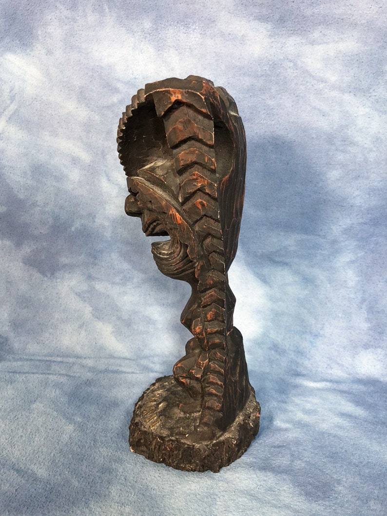 resin tiki statue