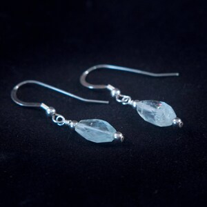 Aquamarine Earrings | Sterling Aquamarine Earrings | March Birthday Gift | Girlfriend Gift | Blue Jewelry | March Birthstone | Spring |
