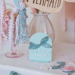 mermaid treasures, mermaid party sign, mermaid sign, under the sea, oneder the sea, mermaid decor,