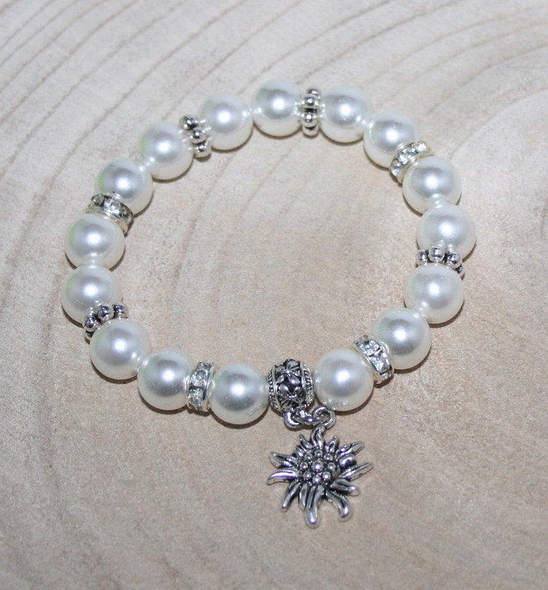 Edelweiss bracelet pearl-bracelet traditional jewelry