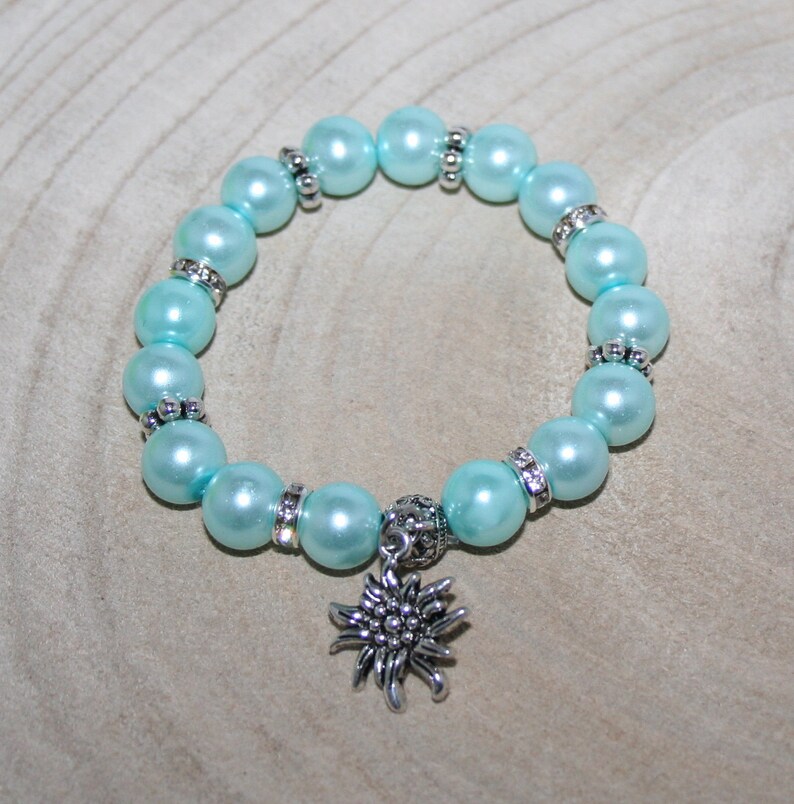 Edelweiss bracelet pearl-bracelet traditional jewelry