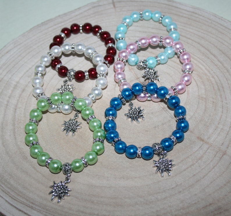 Edelweiss bracelet pearl-bracelet traditional jewelry