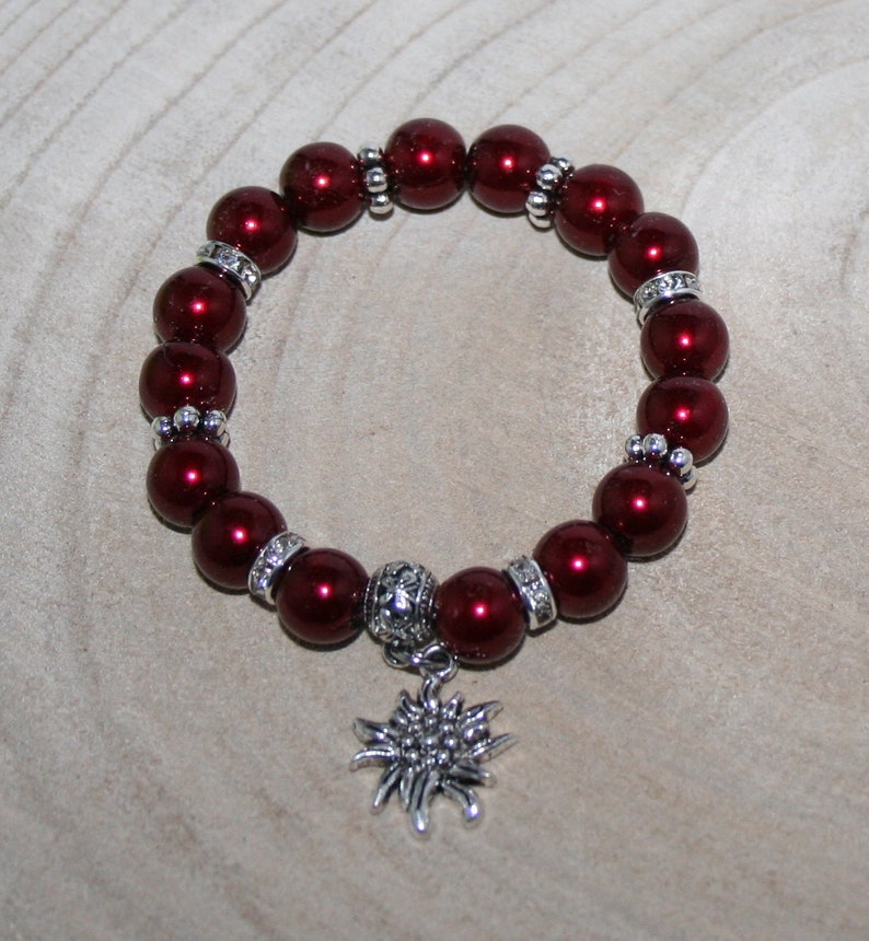 Edelweiss bracelet pearl-bracelet traditional jewelry