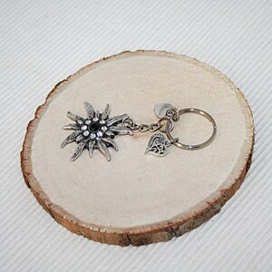 83 Keychain with edelweiss, key ring, keychain, bag pendant, gift for mom, handmade image 4