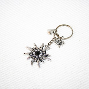 83 Keychain with edelweiss, key ring, keychain, bag pendant, gift for mom, handmade image 10