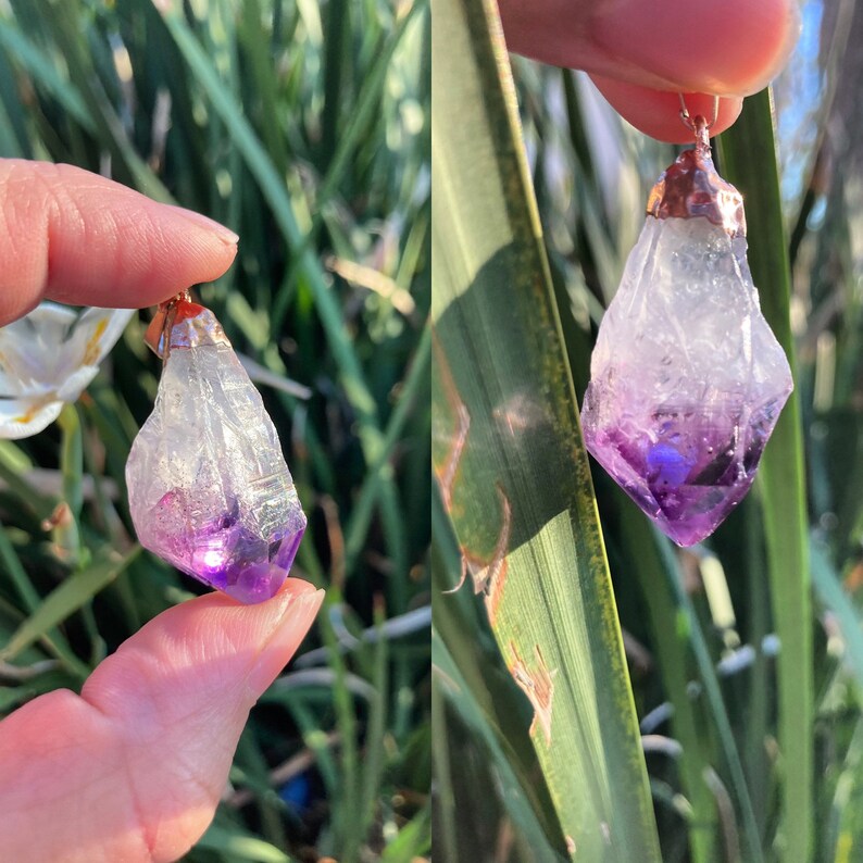 Amethyst Crystal Point Necklace