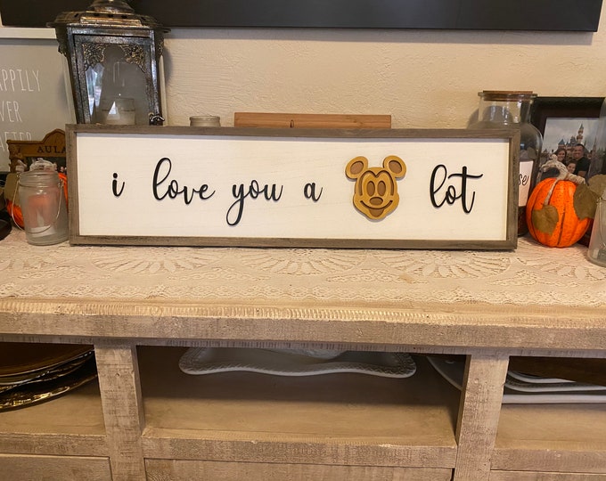 I Love You a "Waffle" Lot Sign, Wooden Home Decor, Hand Painted, Christmas Gift, Home Decor, Wall Art