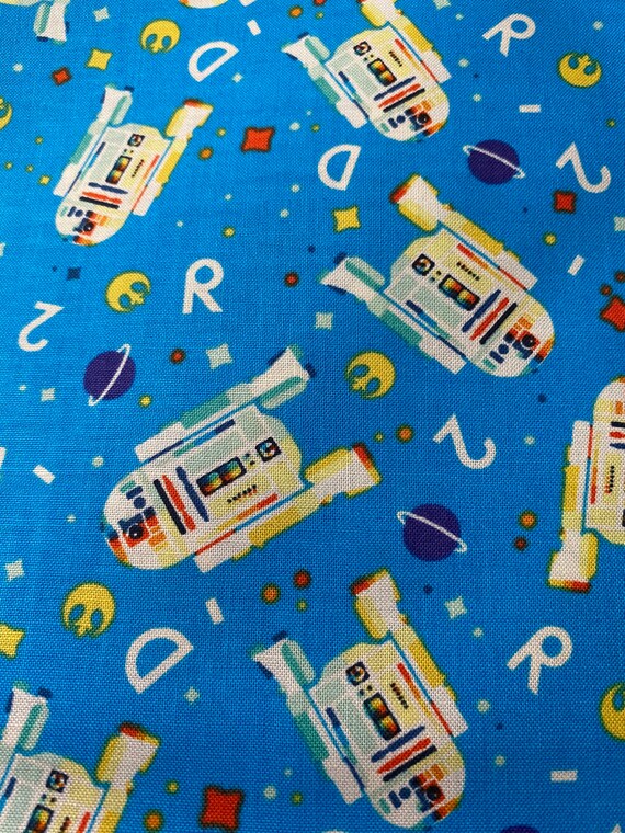 R2D2 Face Mask - Hand Sewn, Non Medical Grade, Washable, Reusable - PREORDER Il_570xn
