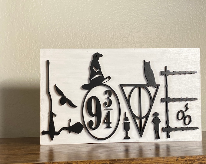 Wizard Themed Love Sign | Home Decor