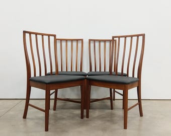 Set of 4 Vintage Mid Century Modern Dining Chairs by McIntosh