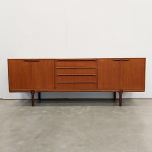 Vintage Mid Century Modern Teak Credenza by McIntosh