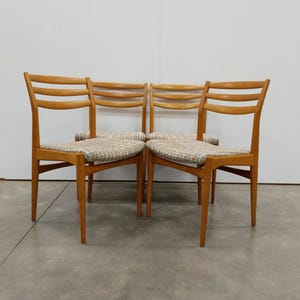 Set of 4 Vintage Swedish Modern Dining Chairs