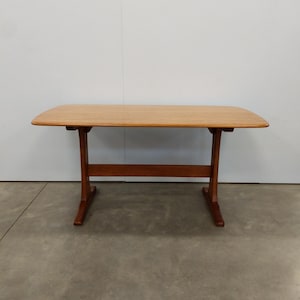 Vintage Ercol Mid Century Modern Plank Dining Table