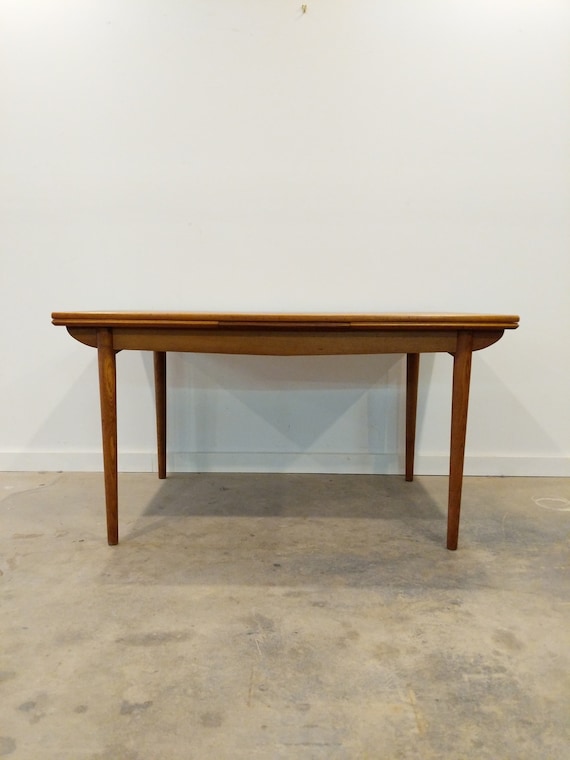 Vintage Danish Modern Teak Extendable Dining Table Vintage Danish Modern Teak Extendable, Vintage Danish Teak Extendable Dining Table