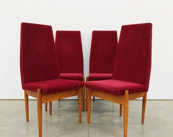 Set of 4 Vintage Czech Mid Century Modern Dining Chairs