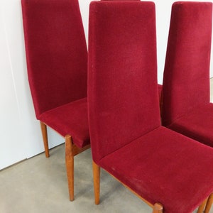Set of 4 Vintage Czech Mid Century Modern Dining Chairs image 6