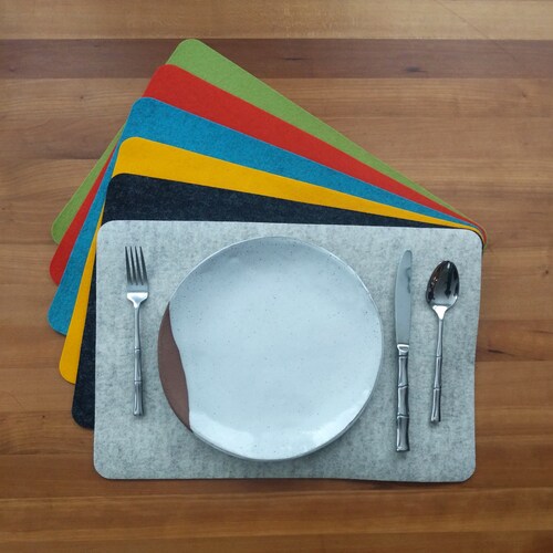 Large 13 X 18 Rectangle Merino Wool Felt Placemat Etsy