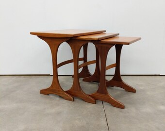Set of Vintage Mid Century Modern Teak Nesting Tables by G Plan