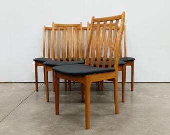 Set of 6 Vintage Mid Century Modern Dining Chairs