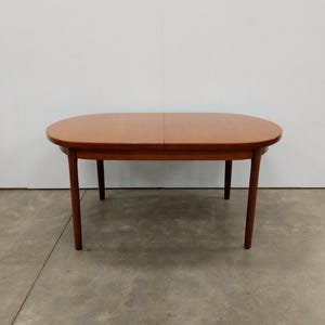 Vintage Mid Century Modern Teak Extendable Dining Table By Elliotts