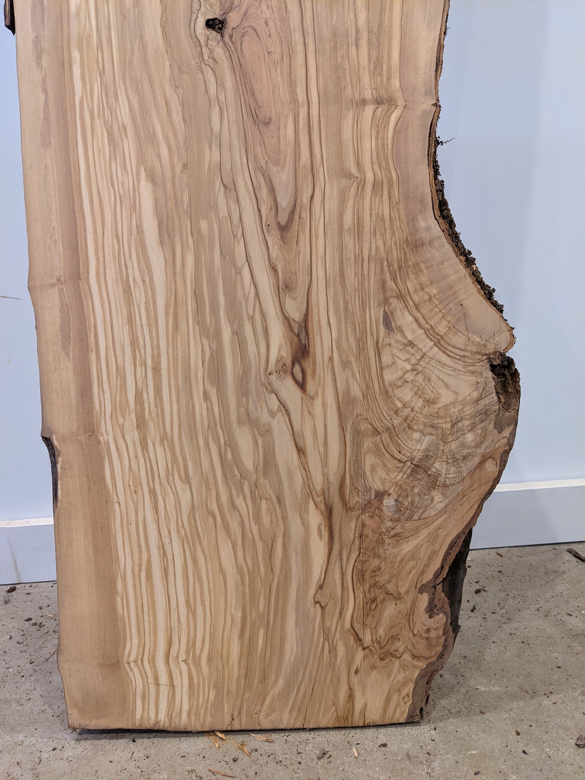 Italian Olive Wood Live Edge Slab 2 inch thickness Great Etsy