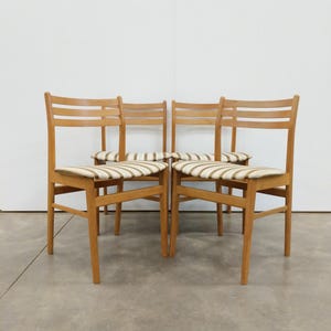 Set of 4 Vintage Danish Mid Century Modern Dining Chairs