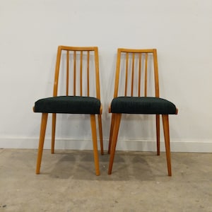 Pair of Vintage Czech Mid Century Modern Dining Chairs image 2
