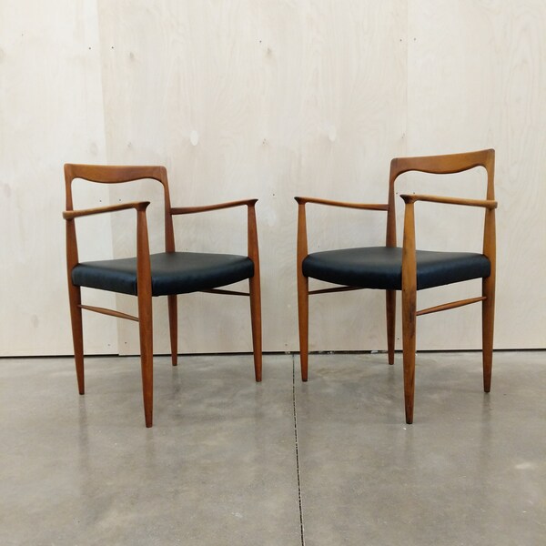 Pair of Vintage Czech Mid Century Modern Armchairs