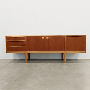 Vintage Mid Century Modern Teak Credenza by McIntosh