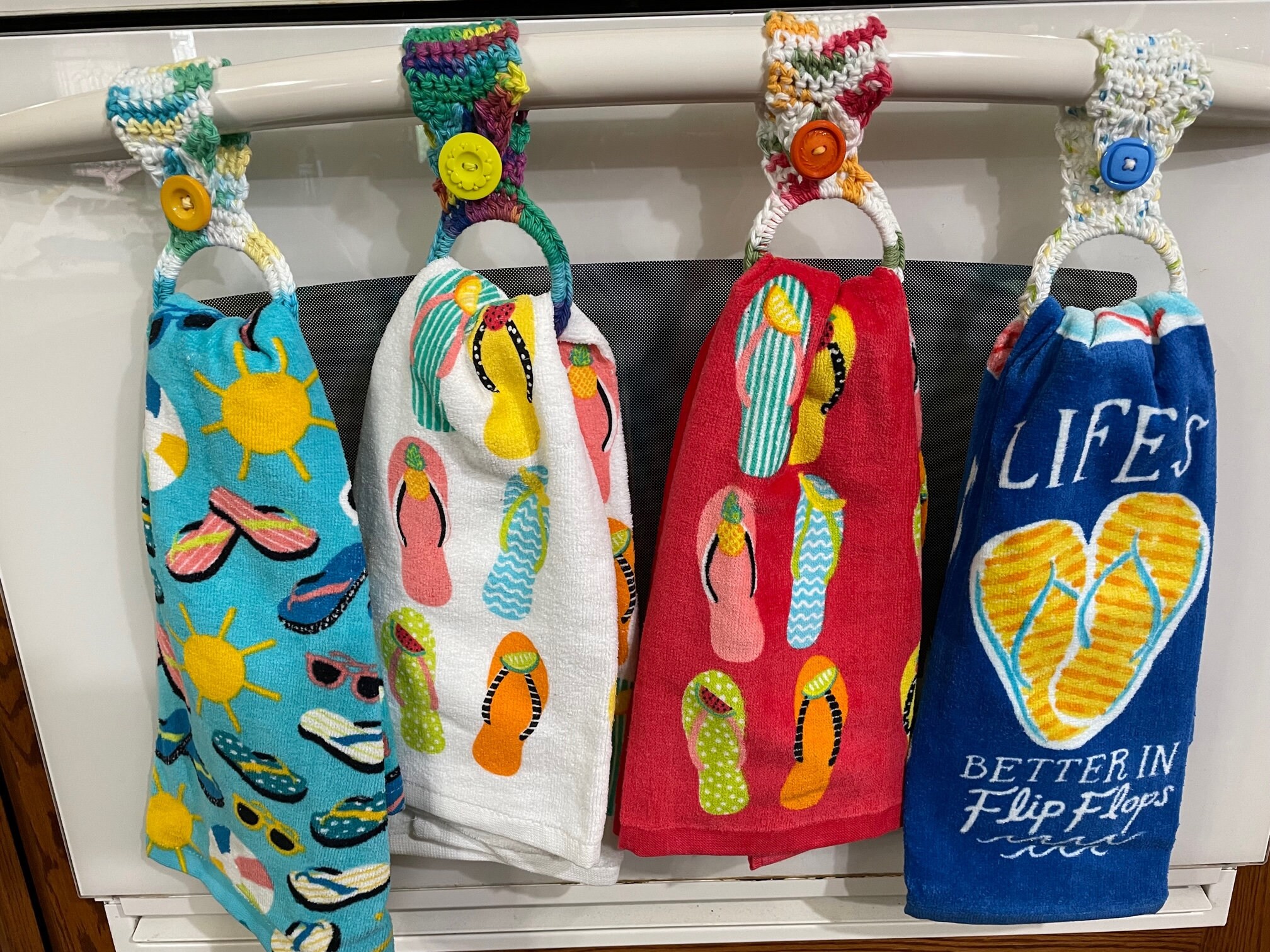 Flip Flop Tea Towel Etsy