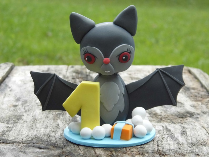 Vampire Bat Birthday Cake Topper Birthday Cake Topper Etsy
