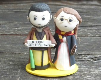 Personalized Wedding Cake Figurine, Wedding Gift For Couple, Personalized Bride Groom Cake Figurine, Keepsake Cake Topper Wedding Figurine