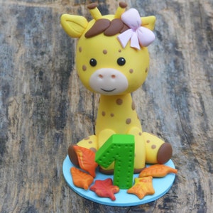 Custom Birthday Cake Topper Figurine, Birthday Cake Topper Animal, Polymer Clay Cake Topper for Birthday Personalized Animal Cake Topper