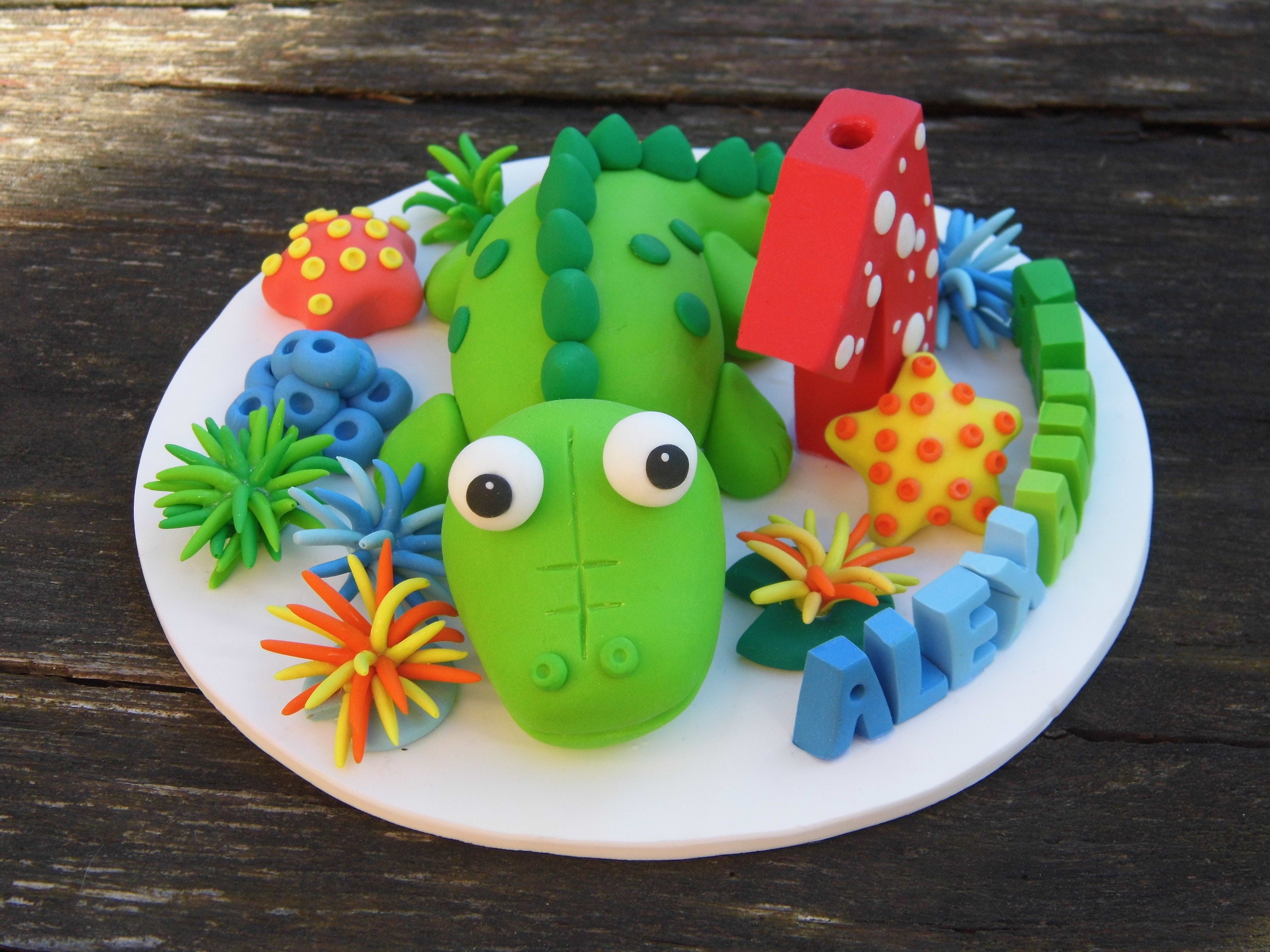Python And Gator Cake Topper Crocodile Cake Topper, Alligator Cake Topper, Alligator Figurine ...