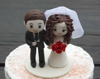 Wedding Cake Topper Figuras Personalizadas De Pastel De Boda - Etsy México