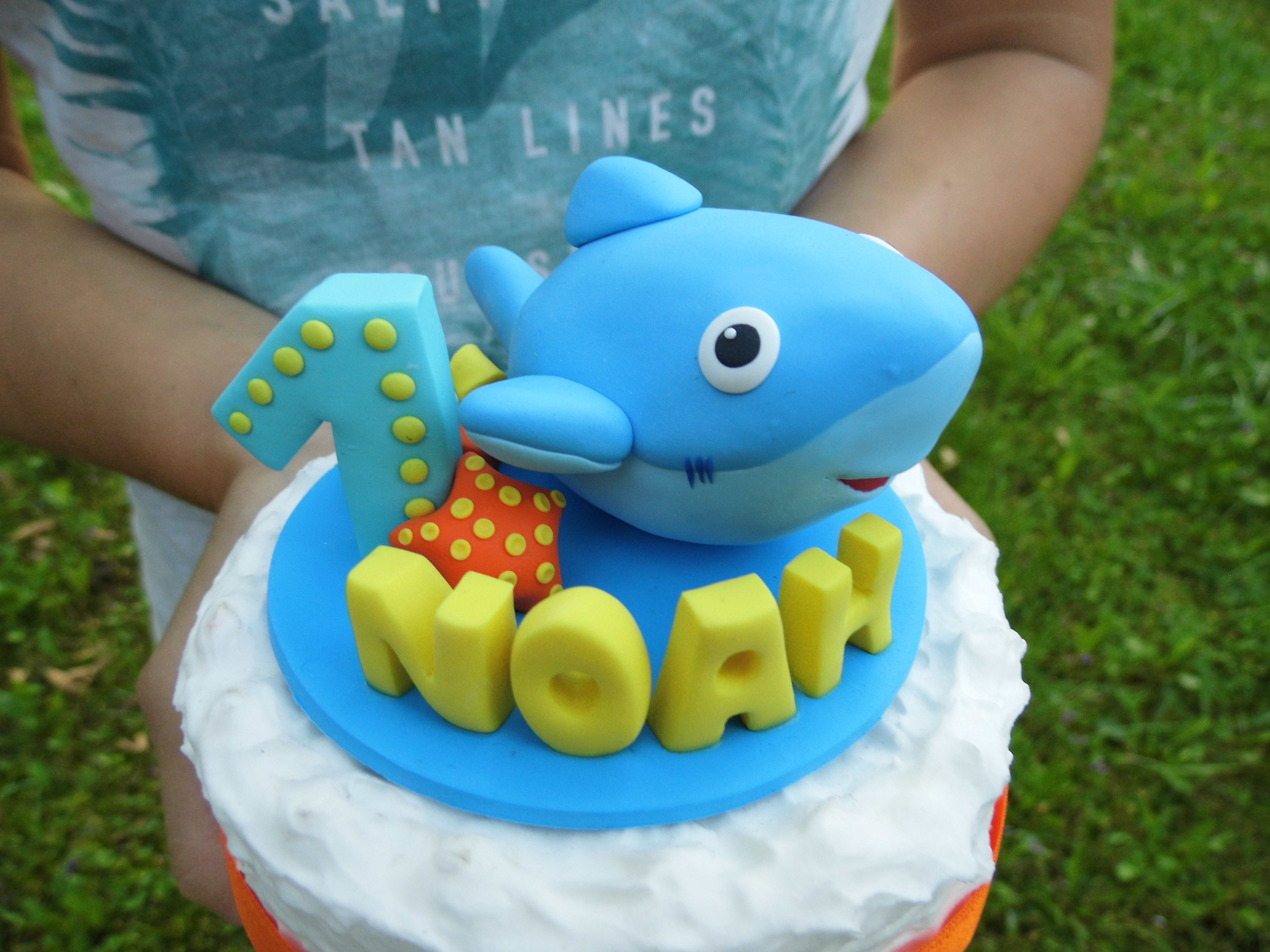 Download Sea Animal Shark Cake Topper 1st Birthday Party Decoration Etsy