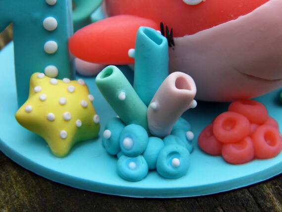 Under The Sea Party Decorations Cake Topper Ocean Decor For Etsy