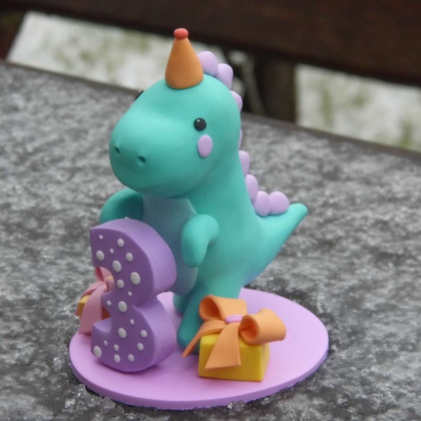 Tyrannosaurus cake topper, Dinosaur birthday theme party, Dinosaur cake topper, Dinosaur figurine, Cake figurine, Personalized cake topper