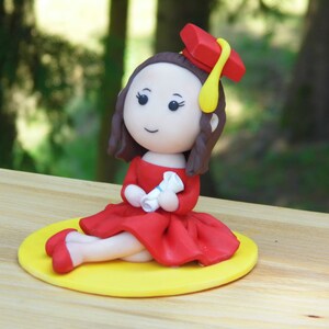 Custom Graduation Cake Topper Figure, Graduation Girl Cake Topper, Graduation gift 2025, Graduation Cap Cake Topper, Personalized Gift Idea