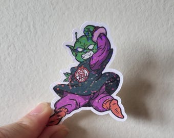 Young Piccolo Dragonball Z Water Resistant Vinyl Sticker
