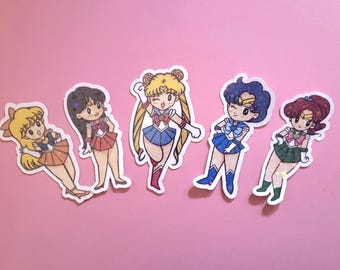 Sailor moon Cheerleader Water Resistant Vinyl Sticker