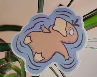 Pokemon Psyduck Water Resistant Vinyl Sticker