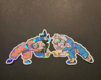 Goten and Trunks Dragonball Z Fusion Vinyl Sticker Pair