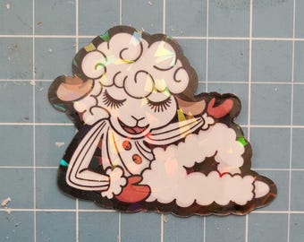 Lamb chop play along Waterproof Vinyl Sticker