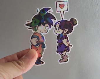 Goku and Chi Chi Vinyl Sticker