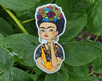 Frida Kahlo weatherproof Stickers for Laptops, water bottles, and notebooks