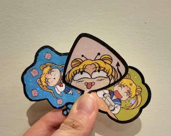 Sailor moon Daydream (3 stickers) Water Resistant Vinyl Sticker Pack