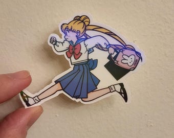 Sailor moon Meatball Runaway Water Resistant Vinyl Sticker